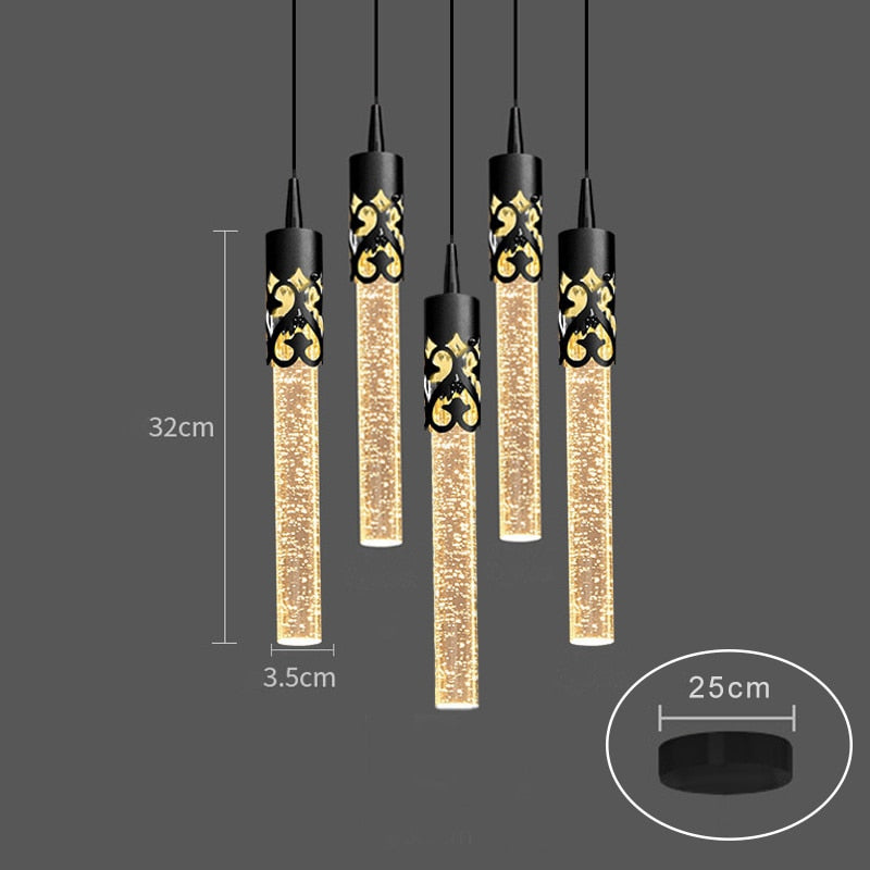 SkandiShop Modern Luxury Crystal Pendant Lamp